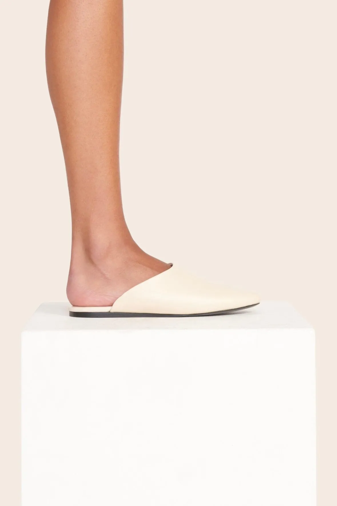 Mules & Flats<STAUD ABBY SLIPPER CREAM