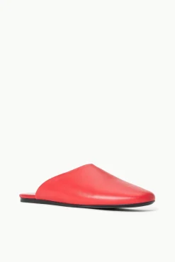 Mules & Flats<STAUD ABBY SLIPPER RED ROSE REDROSE