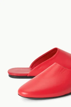 Mules & Flats<STAUD ABBY SLIPPER RED ROSE REDROSE
