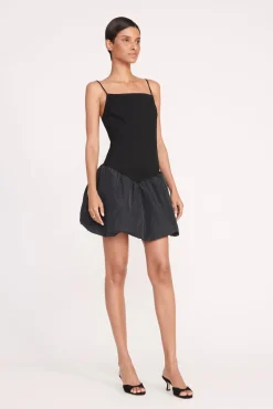 Dresses<STAUD ABLEE DRESS   BLACK
