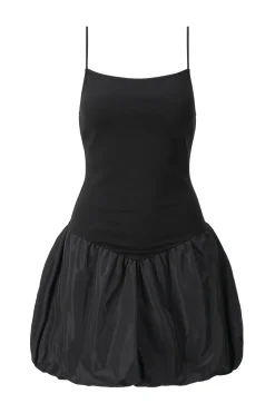 Dresses<STAUD ABLEE DRESS   BLACK