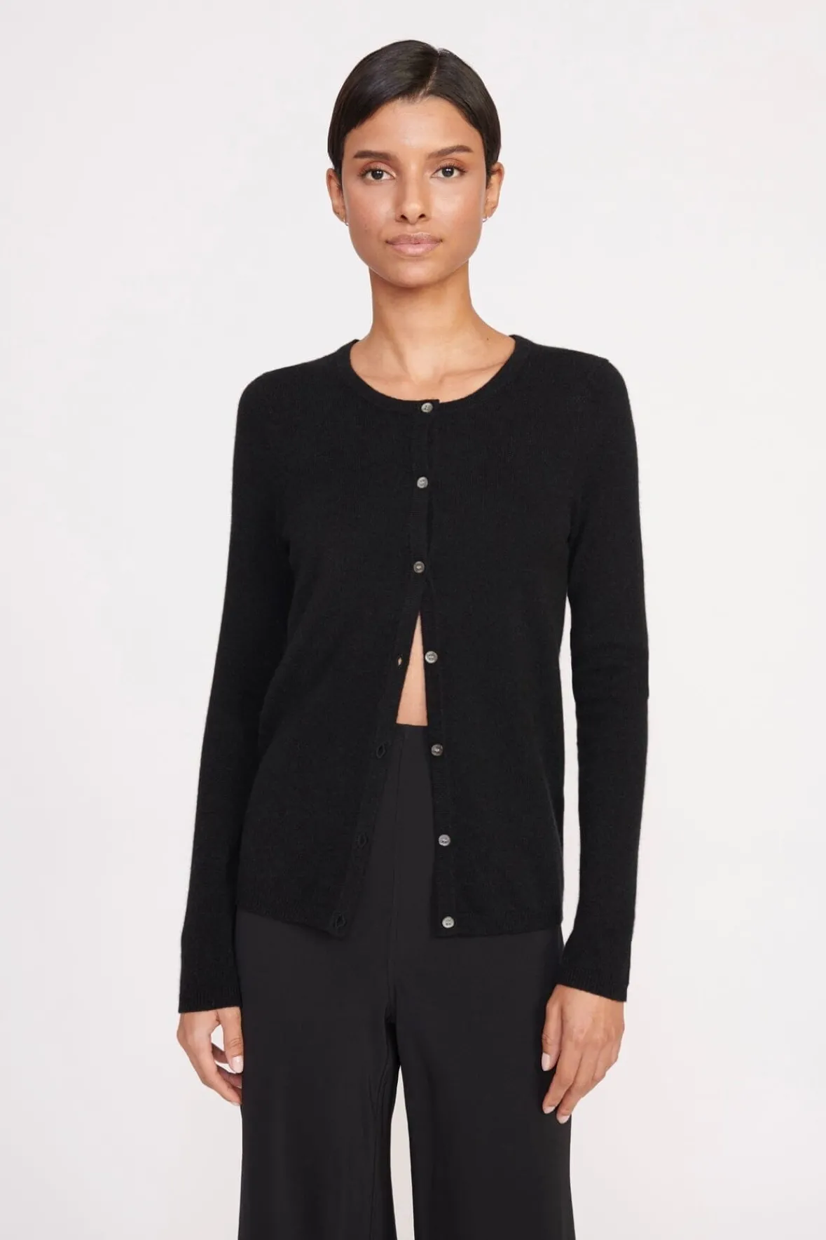 Knits<STAUD ADAN CARDIGAN BLACK