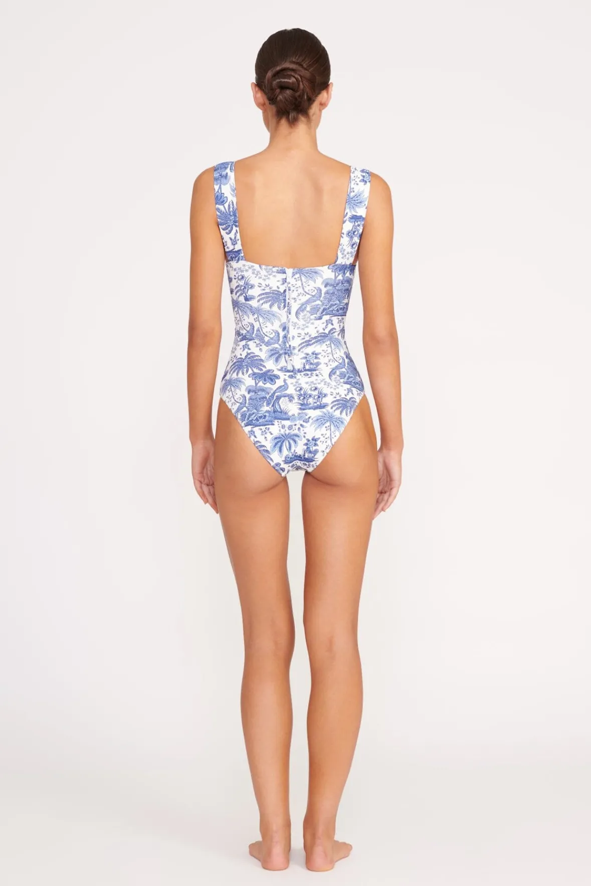 One Pieces<STAUD ADELAIDE ONE PIECE BLUE TOILE BLUETOILE