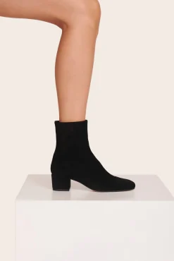 Boots|The Boot Shop<STAUD AIMEE SHORT BOOT  BLACK SUEDE BLACKSUEDE