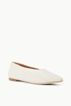 The Alba Ballet Flat|Spring Slides<STAUD ALBA BALLET FLAT   NATURAL