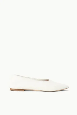 The Evening Edit|Spring Slides<STAUD ALBA BALLET FLAT PAPER