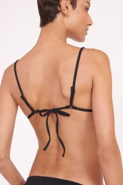 Bikinis<STAUD ALEXIS TRIANGLE TOP BLACK