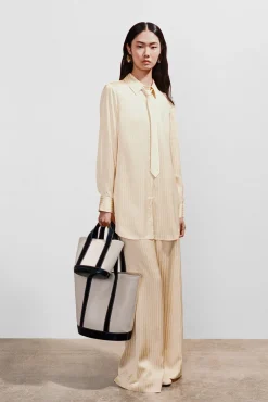 Allora|Totes<STAUD ALLORA TOTE  CREAM BLACK