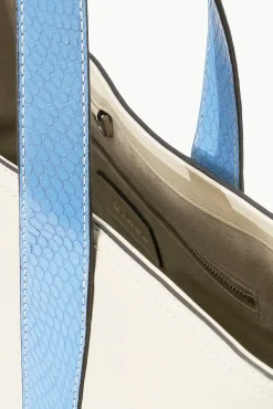 Allora|Totes<STAUD ALLORA TOTE  CREAM BLUE STAUDBLUE