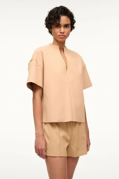 Tops<STAUD AMIGONI TOP FAWN
