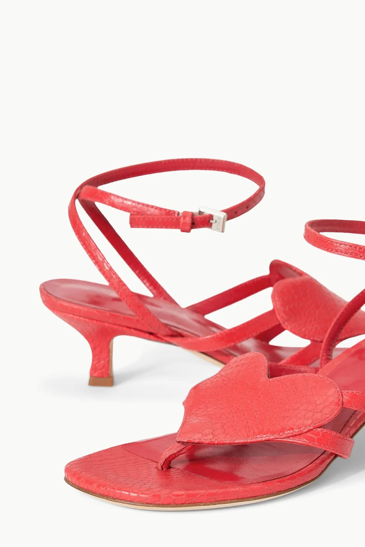 Heels<STAUD AMOUR KITTEN HEEL RED ROSE REDROSE