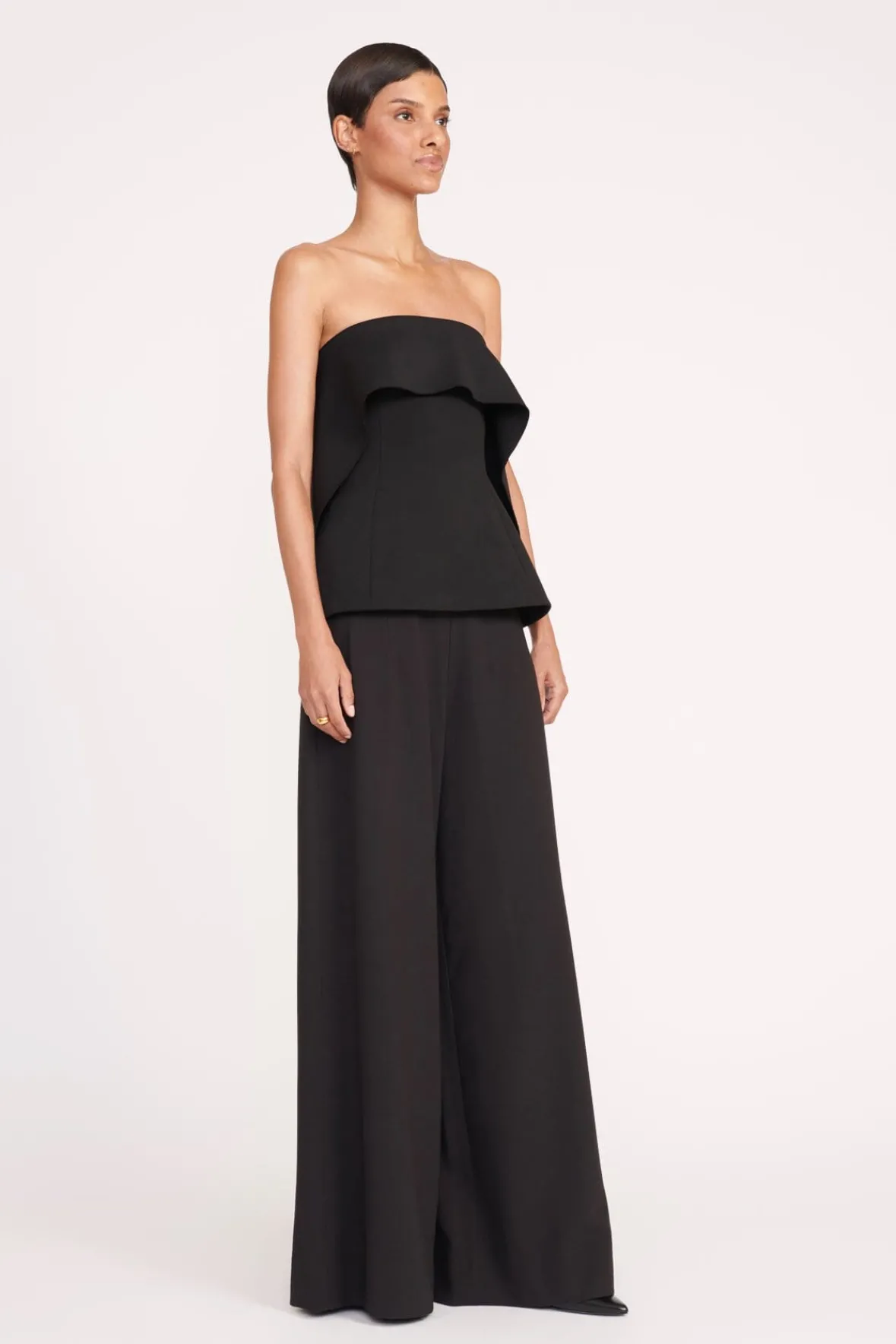 Tops<STAUD ANASTASIA TOP BLACK