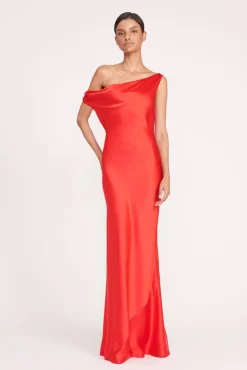 Dresses<STAUD ASHANTI DRESS  RED ROSE REDROSE