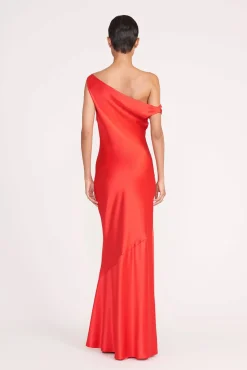 Dresses<STAUD ASHANTI DRESS  RED ROSE REDROSE