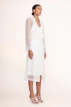 Dresses<STAUD ASHLEY DRESS   WHITE