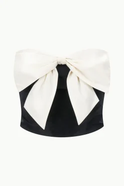 Tops<STAUD ATTICUS TOP  BLACK IVORY BLACKIVORY