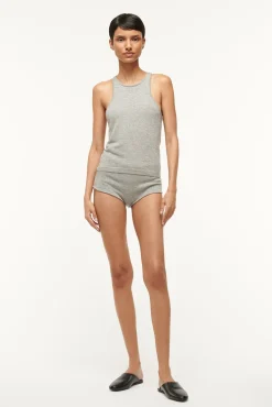 Pants & Shorts<STAUD AURI SHORT  HEATHER GREY HEATHERGREY