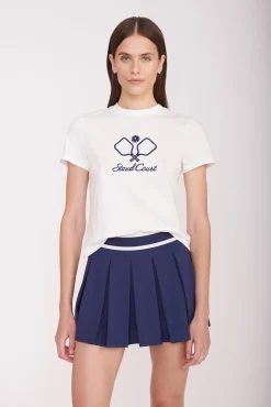 STAUD Court<STAUD BACKHAND TOP   WHITE