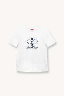 STAUD Court<STAUD BACKHAND TOP   WHITE