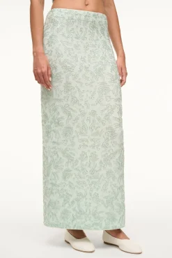 The Evening Edit|Skirts<STAUD BARLETTA SKIRT   CARIBBEAN