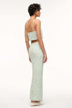 The Evening Edit|Skirts<STAUD BARLETTA SKIRT   CARIBBEAN