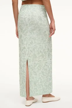 The Evening Edit|Skirts<STAUD BARLETTA SKIRT   CARIBBEAN