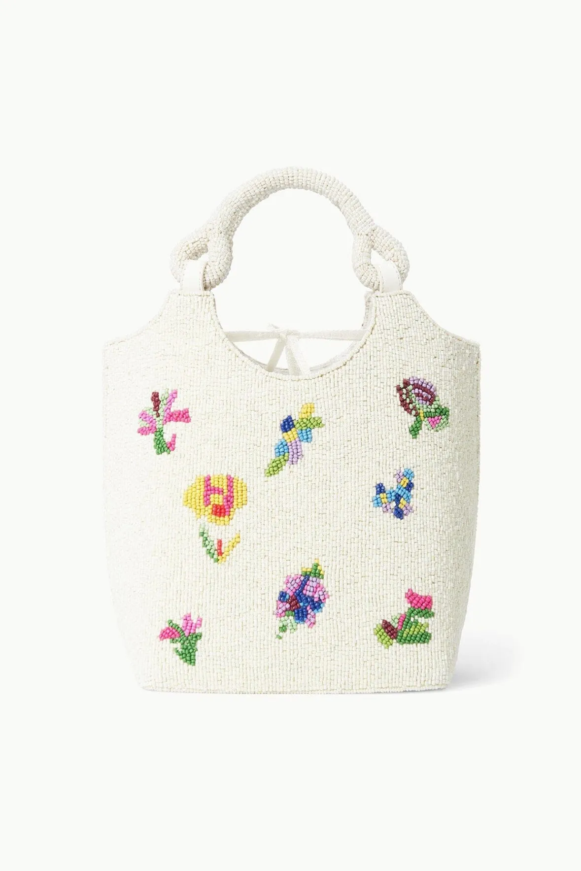 Bucket|Beaded<STAUD BEADED COTE BAG FIRST BLOOM DAY FIRSTBLOOMDAY