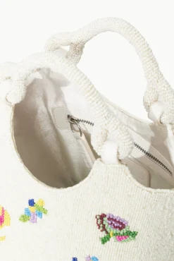 Bucket|Beaded<STAUD BEADED COTE BAG FIRST BLOOM DAY FIRSTBLOOMDAY