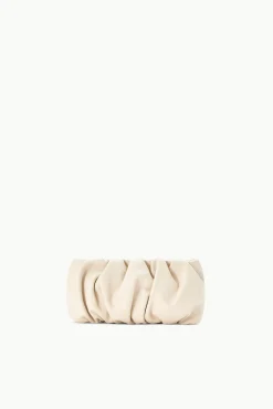 Shoulder|Clutches<STAUD BEAN BAG   CREAM