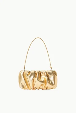 Clutches|Shoulder<STAUD BEAN BAG   GOLD