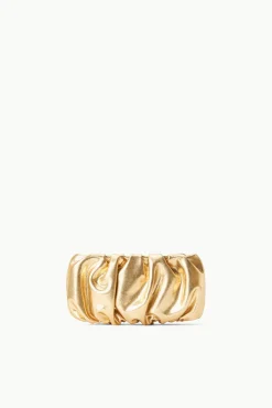 Clutches|Shoulder<STAUD BEAN BAG   GOLD