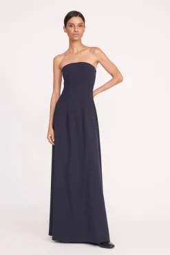 Dresses<STAUD BENJAMIN DRESS NAVY