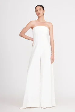 Dresses<STAUD BENJAMIN JUMPSUIT ECRU