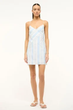 Dresses<STAUD BIANCO DRESS ADRIATIC STRIPE ADRIATICSTRIPE