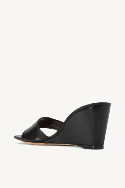 Platforms & Wedges<STAUD BILLIE WEDGE   BLACK