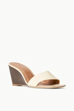 Heels<STAUD BILLIE WEDGE  CREAM WOOD CREAMWOOD