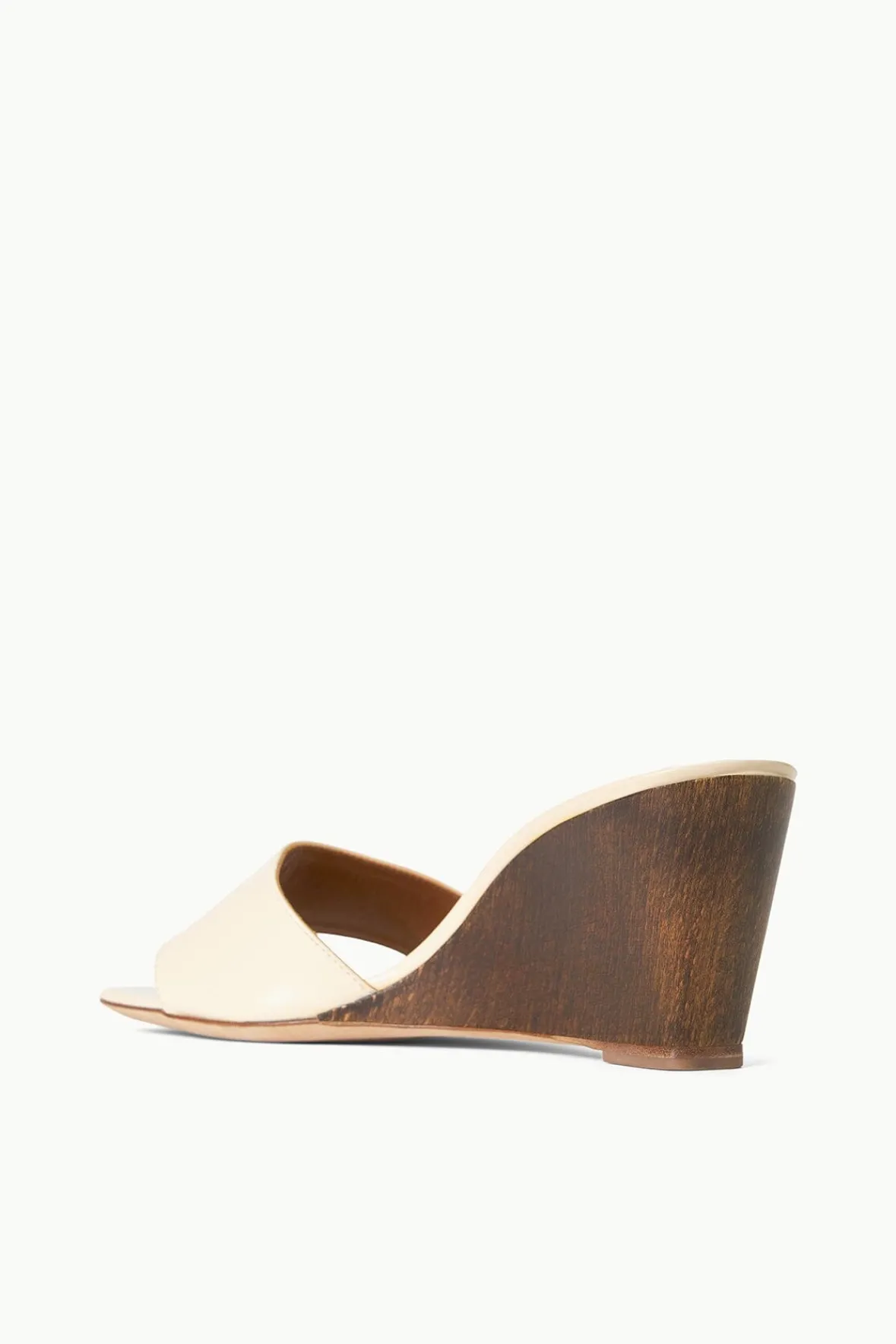 Heels<STAUD BILLIE WEDGE CREAM WOOD CREAMWOOD