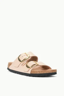 Sandals|Spring Slides<STAUD BIRKENSTOCK ARIZONA BIG BUCKLE SANDAL  HIGH SHINE NEW BEIGE HIGHSHINENEWBEIGE