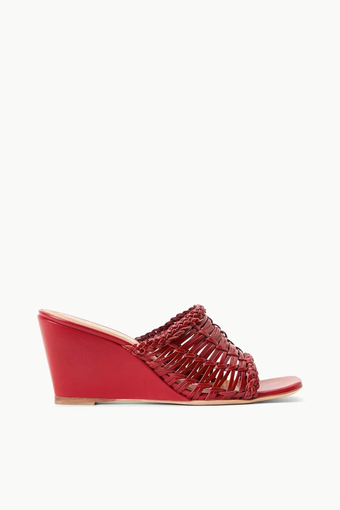 Platforms & Wedges<STAUD BLAIR WOVEN WEDGE RUBY