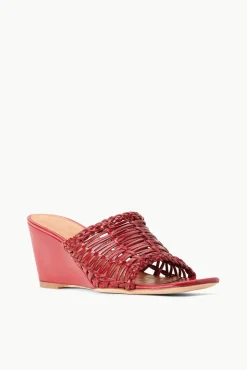 Platforms & Wedges<STAUD BLAIR WOVEN WEDGE RUBY