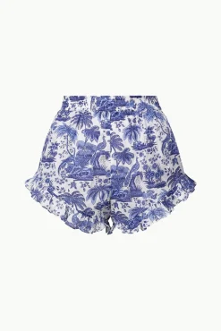 Cover-Ups<STAUD BOYANA SHORT BLUE TOILE BLUETOILE