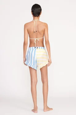 Cover-Ups<STAUD BOYANA SHORT  BUTTERCUP SEASHORE STRIPE BUTTERCUPSEASHORESTRIPE