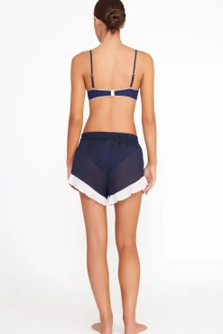 Cover-Ups<STAUD BOYANA SHORT NAVY WHITE NAVYWHITE