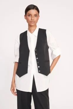 Spring Suiting|Essentials<STAUD BRETT VEST BLACK