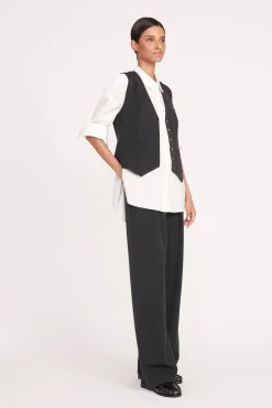 Spring Suiting|Essentials<STAUD BRETT VEST   BLACK