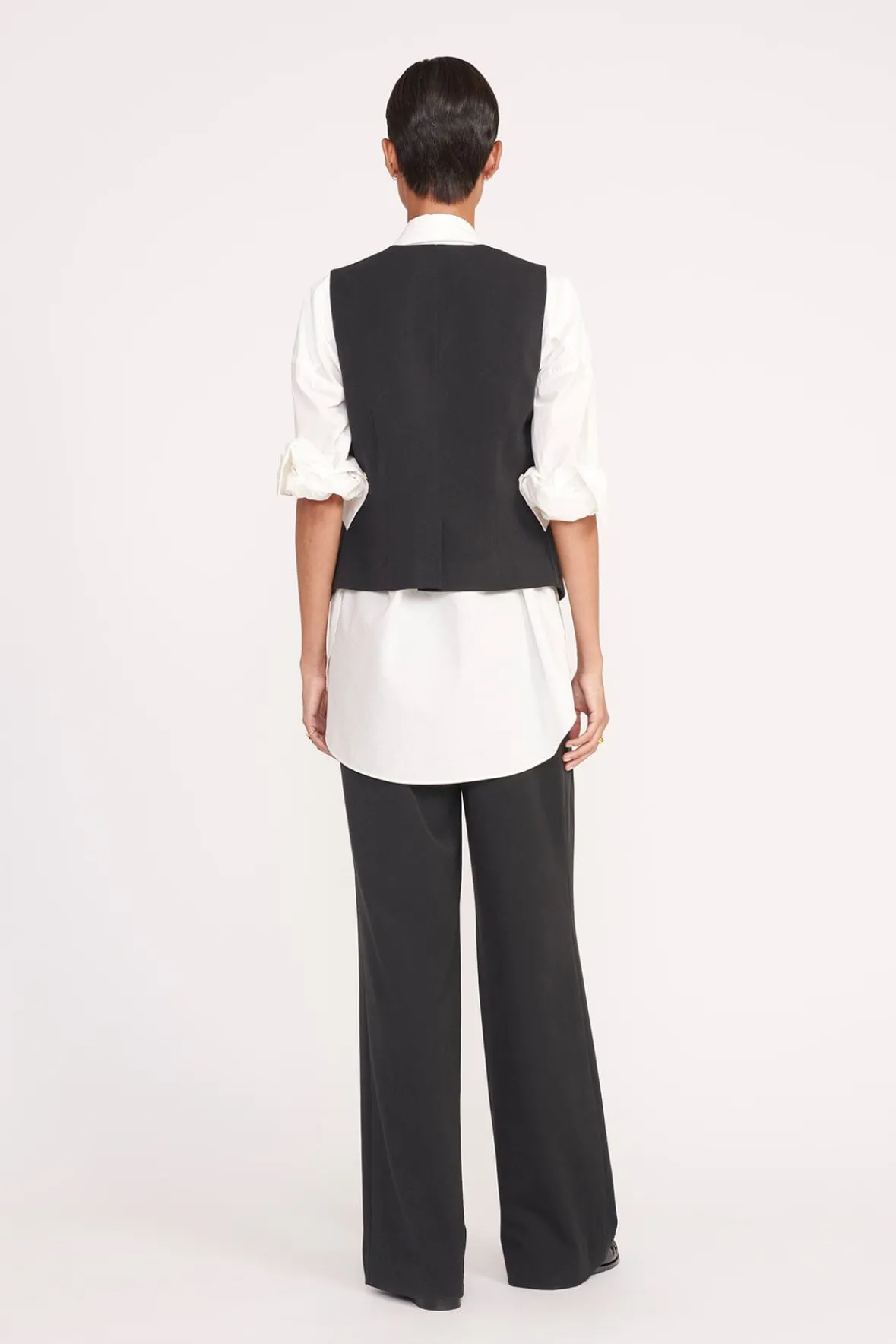Spring Suiting|Essentials<STAUD BRETT VEST BLACK