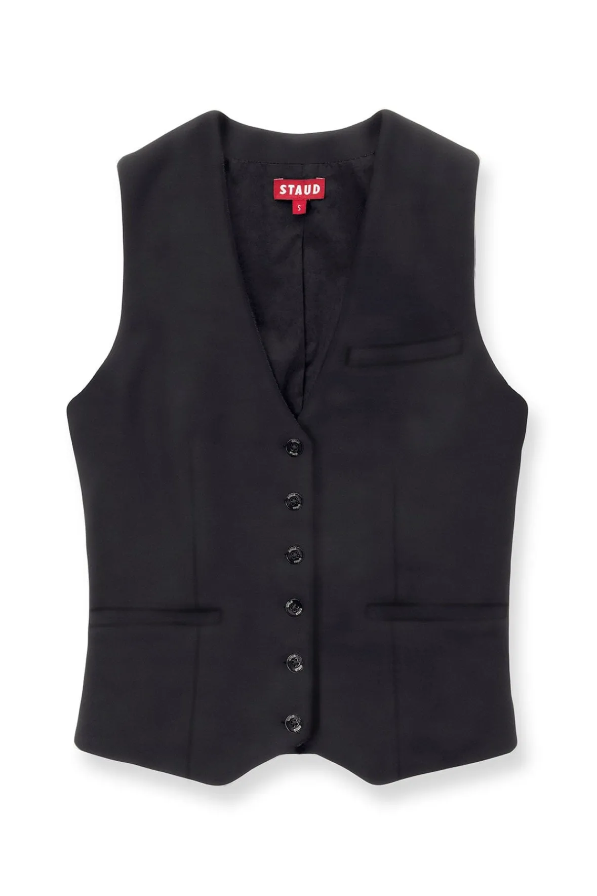 Spring Suiting|Essentials<STAUD BRETT VEST BLACK