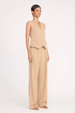 Best Sellers|Spring Suiting<STAUD BRETT VEST   CAMEL