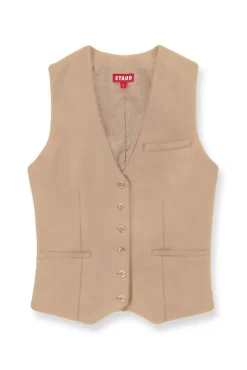 Best Sellers|Spring Suiting<STAUD BRETT VEST   CAMEL