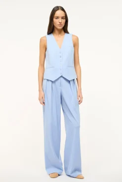 Spring Suiting|Essentials<STAUD BRETT VEST PERIWINKLE